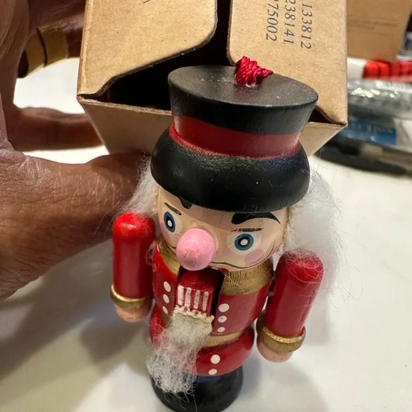Avon Holiday Nutcracker Ornament- red - Picture 1 of 16
